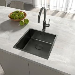 Кухонная мойка Lemark Olanga 440 9936123 графит